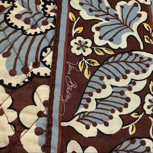 Vera Bradley Slate Blooms Side By Side Tote Shoulder Bag Crafts/Repairs - Picture 4 of 11